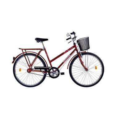 Imagem de Bicicleta Houston Ônix Vb Aro 26 com Bagageiro Vermelha Sun Red com Cesta