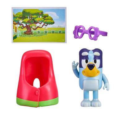 Imagem de Boneco Colecionável 6cm Bluey - Vovó Bluey
