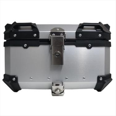 Imagem de Baú de Moto Traseiro Tronos 35L-T em Alumínio - Base Universal - 35 Litros - Forro Sintético - Prata