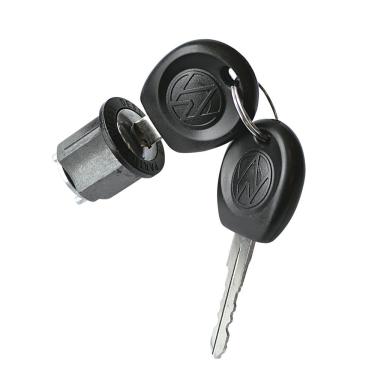 Imagem de Cilindro de Ignição com Chave Preto para Coluna de Direção Modelo F103 Volkswagen Fusca Kombi TL Variant 59 a 77