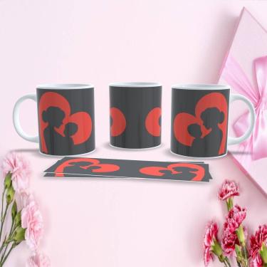 Imagem de Caneca de Porcelana 325ML Mães Estampa 25 para Presente Dia das Mães Branca Apta micro-ondas e lava-louças Outras Marcas