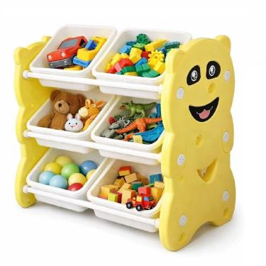 Imagem de Armário Infantil Organizador De Brinquedo 6 Gavetas Multiuso