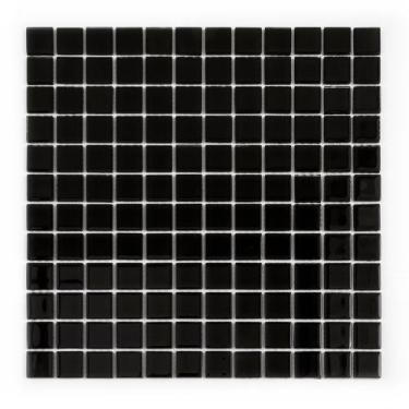 Imagem de Placa Pastilha Vidro Parede 30cm X 30cm Preto - DOCELAR