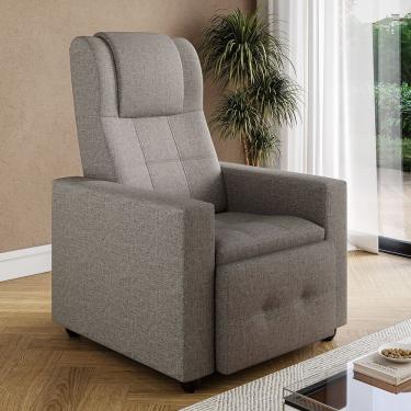 Imagem de Poltrona Reclinavel Eliete com Tecido Linho Claranti