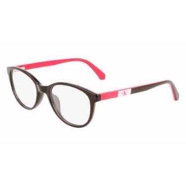 Imagem de Armação Infantil Calvin Klein Jeans CKJ22303 001 - Preto 48-Feminino
