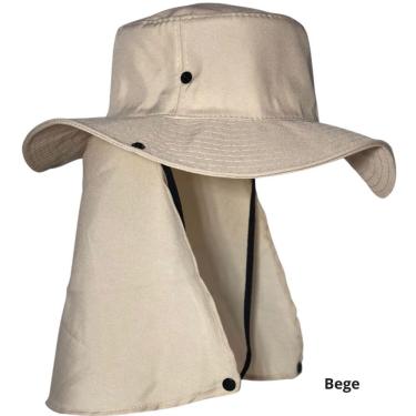 Imagem de Kit 2 Chapéu Pescador Australiano OEM Linha Proteção 100% Poliéster Tamanho Único Bege...