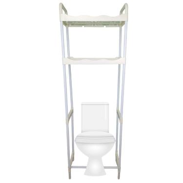 Imagem de Rack Estante SU-ORG-4 Organizador Multiuso de Metal e Polipropileno 2 Prateleiras Resis...