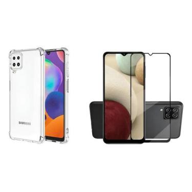 Imagem de Capa Capinha Anti Impacto + Película Vidro 3D Para Samsung M12 - Unive