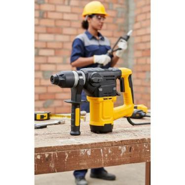 Imagem de Martelete Perfurador Rompedor 1500W SDS PLUS 127V Amarelo/Pr - Congrat