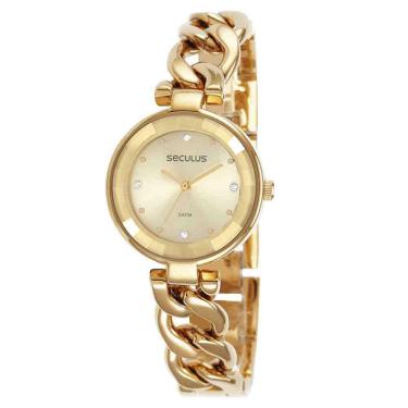 Imagem de Relógio Seculus Feminino Dourado 77100LPSVDS1