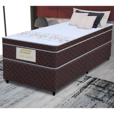 Imagem de Cama Box Conjugado Solteiro com Colchão (88x71x188) Saint Louis Gazin 