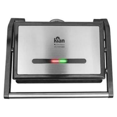 Imagem de Grill Panini Inox 127 Volts 1200 Watts Preto - 24499 - KIAN, Preto, 11