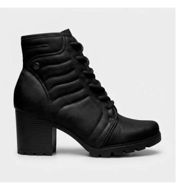 Imagem de Bota Dakota Feminina Coturno Salto Bloco Tendência D2441, 35, Preto, P