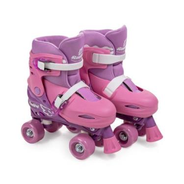 Imagem de Patins Roller Skate Ajustável 4 Rodas Roxo 34-37 Fenix PK-04