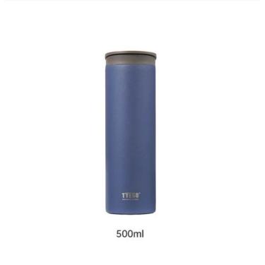 Imagem de Copo Termico Portatil com Alça e Tampa de Inox 500ML - Generic, Azul