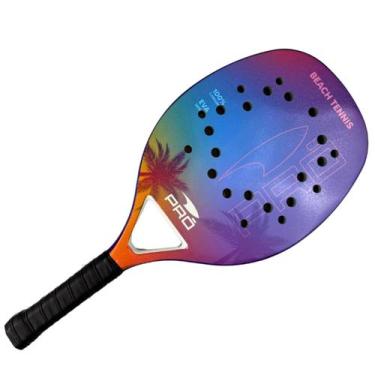 Imagem de Raquete Beach Tennis Pro Balls Fibra De Carbono Roxa