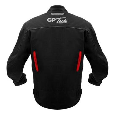 Imagem de Jaqueta C/ Proteções Gp Tech Vent Preto/Vermelho, Preto-Vermelho, M-M