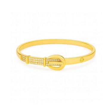 Imagem de Bracelete Cinto com Zircônias - Banhado em Ouro 18k - Tri Gata Semijoi