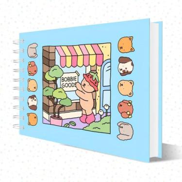 Imagem de Livro de Colorir Infantil Bobbie Goods 50 Folhas Sortidas, Azul