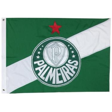 Imagem de Bandeira Oficial do Palmeiras 161 x 113 Centímetros - JC Flamulas