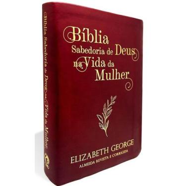 Imagem de Bíblia Sabedoria de Deus na Vida da Mulher  ARC  Capa Luxo Vinho - CPA
