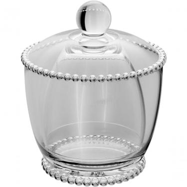 Imagem de Manteigueira Francesa de Vidro com Tampa Linha Pearl para Servir Manteiga e Patês Transparente Wolff