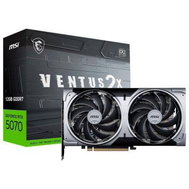 Imagem de Placa de Vídeo Geforce RTX 5070 Ventus 2X OC 12GB GDDR7 para Games e Criação de Conteúd...