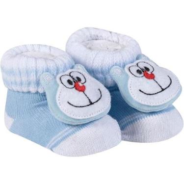 Imagem de Meia Bebê Pantufa Divertida Recém Nascido Menino Algodão Confortável M