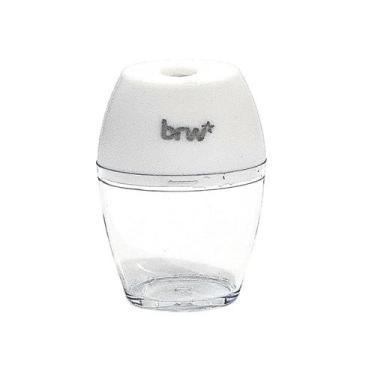 Imagem de Apontador Plástico Oval Neon 1 Furo c/ Depósito - BRW, BRANCO
