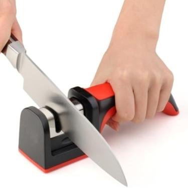 Imagem de Amolador Afiador De Facas 3 Afiações Linha Profissional Sq
