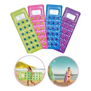 Imagem de Boia Colchão Inflável 1,90cm Piscina Fashion Colorido Brinca - HOME22,