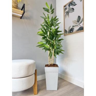 Imagem de Kit 3 Bambu Planta Artificial com Vaso Casca de Pinus Decor - - PLANDE