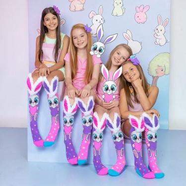 Imagem de Meia infantil 3d páscoa  fofa, divertida e confortável - NoBrand, Coel