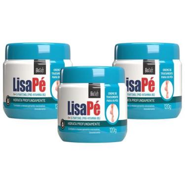 Imagem de Kit 3 Creme Hidratante Lisa Pe D-Pantenol BioSoft Hidratacao Profunda 