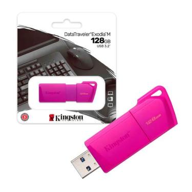 Imagem de Pen Drive 128gb Usb 3.2 DataTraveler Exodia M KC-U2L128-7LP Kingston