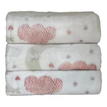 Imagem de Cobertor Bebe Luxo Lua - LAÇO BEBE, Rosa