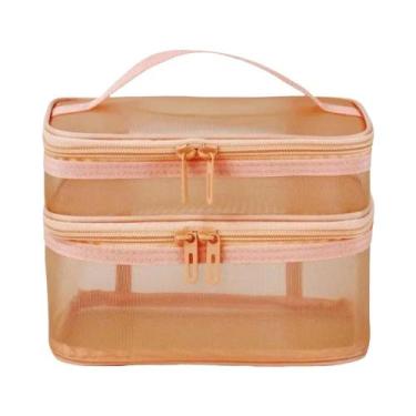Imagem de Bolsa De Viagem Transparente De Grande Capacidade Com Malha, Organizad