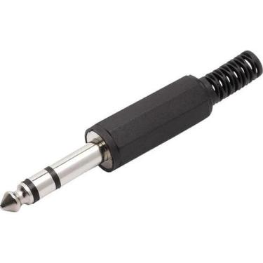 Imagem de Plug P10 Estéreo Com Proteção PGPZ0008 Preto Storm - PCT / 10
