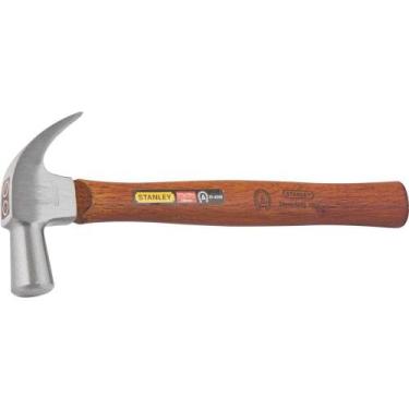 Imagem de Martelo Unha Stanley 29 Mm Cabeça Aço Forjado Polido Cabo Madeira Trat