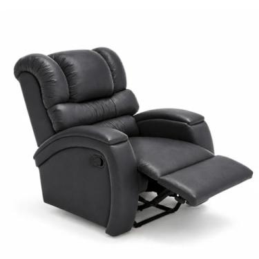 Imagem de Poltrona Cadeira Reclinável Imperial Zero Wall Papai Estética Cílios Sobrancelha Soft Sala Descanso (Preto)