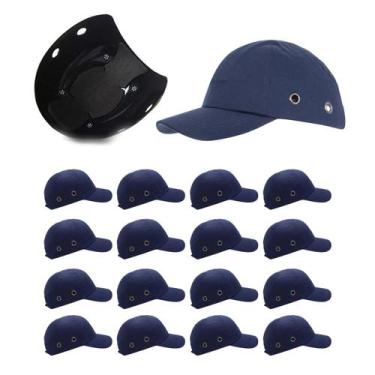 Imagem de Bone com Capacete EPI Kit 16 Uni Obra Seguranca Casquete Reparo Protec
