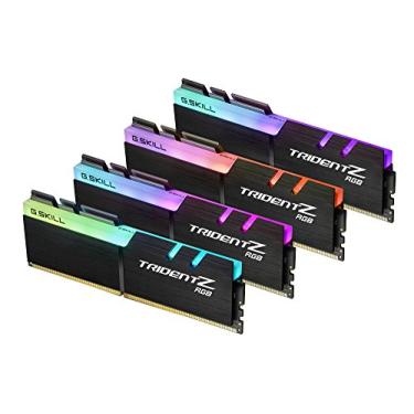 Imagem de G.SKILL Trident Z RGB Series (Intel XMP) DDR4 RAM 32GB (4x8GB) 3200MT/s CL16-18-18-38 1,35V Desktop Computer Memory UDIMM (F4-3200C16Q-32GTZR)