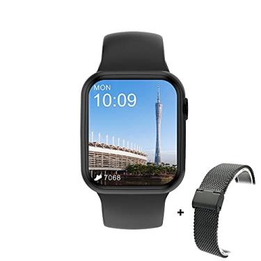 Imagem de Smartwatch DT100+(Plus) Tela HD IPS 1.78"(44mm) Preto + Pulseira Milanese