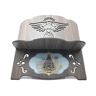 Imagem de Porta Bíblia De Madeira Mdf Espírito Santo e NS Aparecida