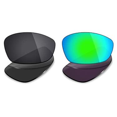 Imagem de 2 pares de lentes polarizadas de substituição da Mryok para óculos de sol Oakley Blender – Opções
