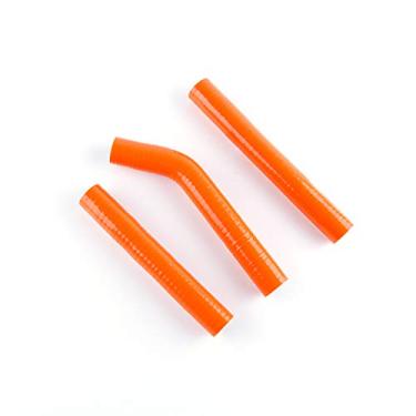 Imagem de LUXERAD Kit de mangueira de radiador de arrefecimento de desempenho de 3 camadas 4,5 mm Tubo de silicone para HUS QVA RNA TC 125 2014-2015