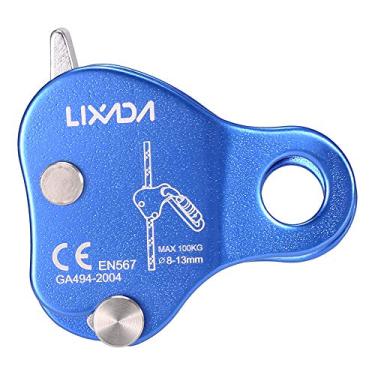 Imagem de Lixada Rock Escalada Ascender Ultraleve Proteção de Queda Proteção de Cano Aderência Autotravamento 8-13 mm Grampo de Corda para Escalada e Resgate ao Ar Livre