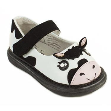 Imagem de Wee Squeak Tênis infantil Squeaky Bessie Moo Cow tamanho 3, Bessie Moo, 3 Toddler