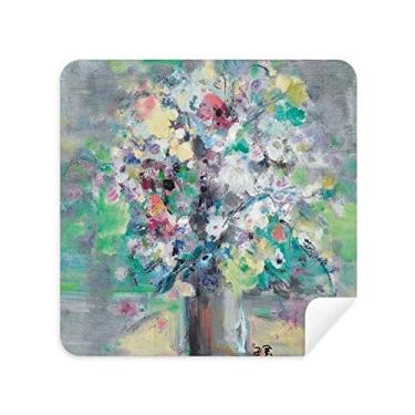 Imagem de Pano de limpeza para limpeza de tela de telefone com pintura a óleo primavera Art Still Life 2 peças