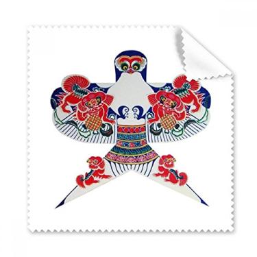 Imagem de Pano de limpeza tradicional chinesa com padrão de pipa para limpeza de tela de celular, 5 peças